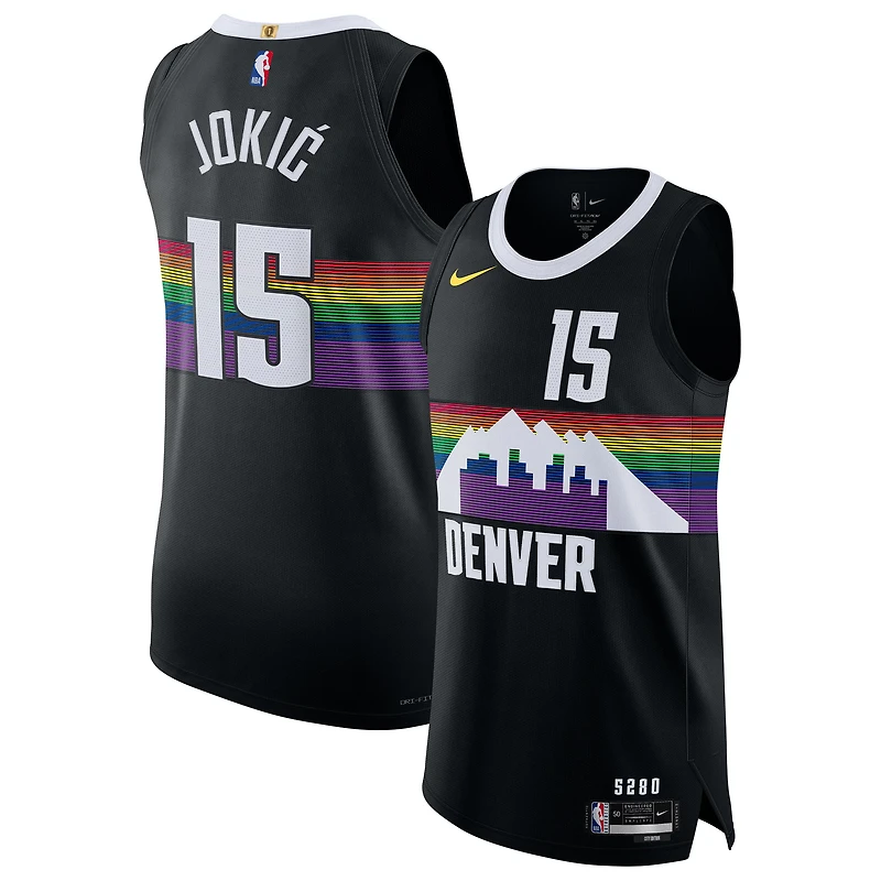 Unisex Nike Nikola Jokić Black Denver Nuggets 2025/26 Authentic Jersey - City Edition
