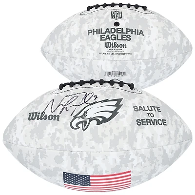 Nick Foles Philadelphia Eagles Autographed Wilson 2024 Salute To Service Football
