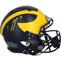 J.J. McCarthy Michigan Wolverines Autographed Riddell Speed Authentic Helmet