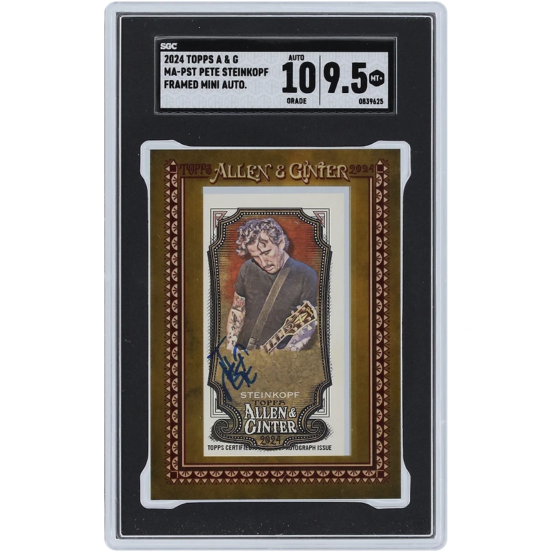 Pete Steinkopf Autographed 2024 Topps Allen & Ginter Framed Mini #MA-PST SGC Authenticated 9.5/10 Card