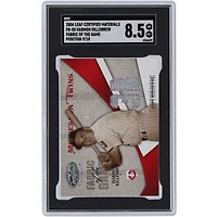 Harmon Killebrew Minnesota Twins 2004 Donruss Leaf Certified Materials Fabrics Of The Game Jersey Relic #FG-50 #9/10 SGC Authenticated 8.5 Card