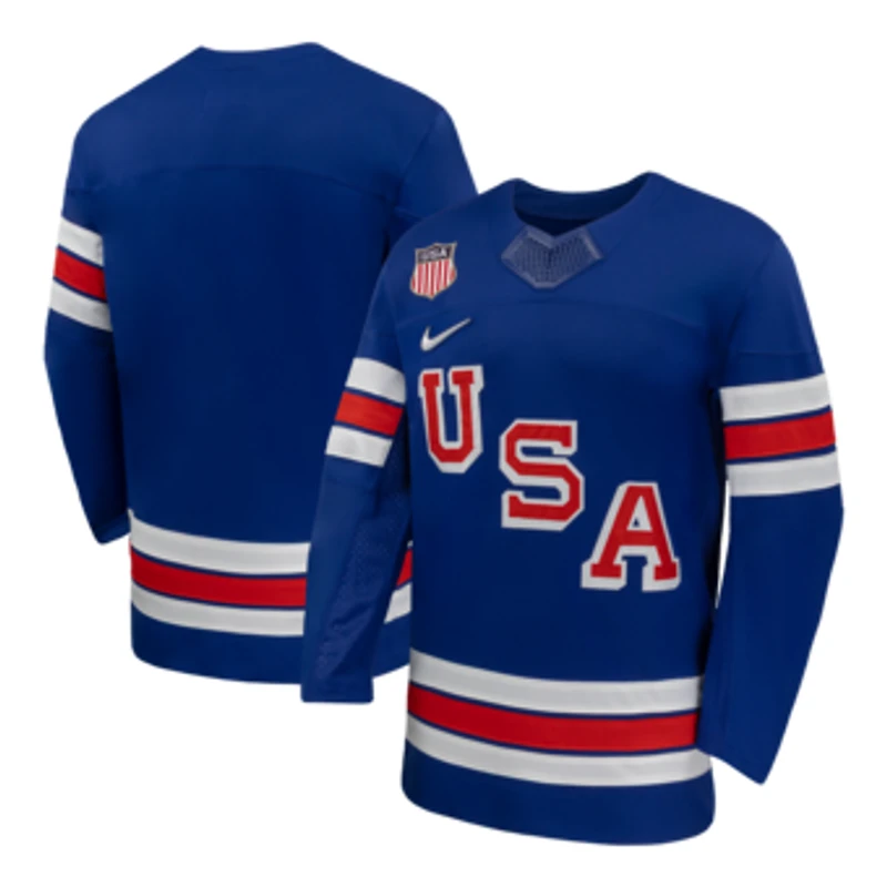 Men's Nike USA Hockey Royal 2026 Home Replica Jersey