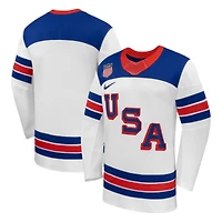 Men's Nike  USA Hockey White 2026 Away Replica Jersey