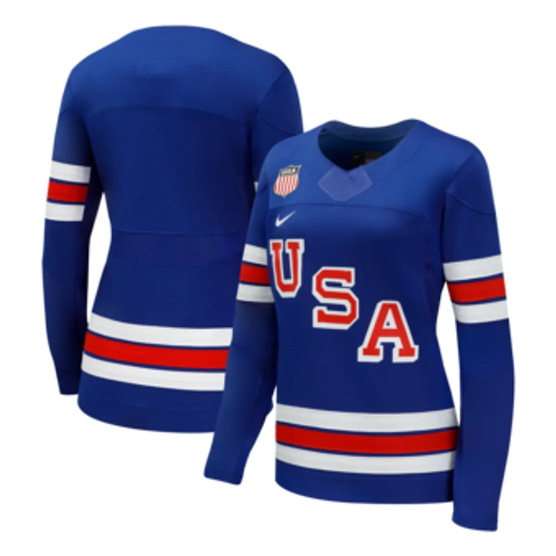 Women's Nike  Royal USA Hockey 2026 Home Replica Jersey