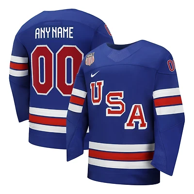 Youth Nike Royal USA Hockey 2026 Home Replica Custom Jersey