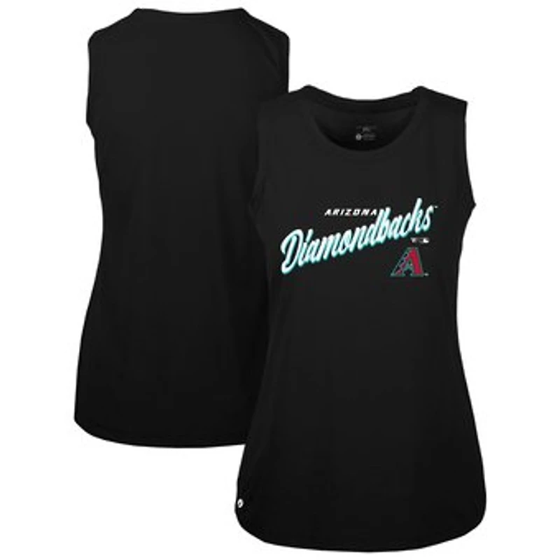 Women's Levelwear  Black Arizona Diamondbacks Macy Tank Top
