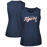 Women's Levelwear  Navy Detroit Tigers Macy Tank Top