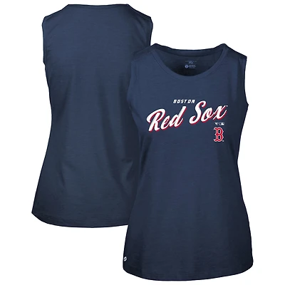 Women's Levelwear Navy Boston Red Sox Macy Tank Top