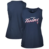 Women's Levelwear  Navy Minnesota Twins Macy Tank Top