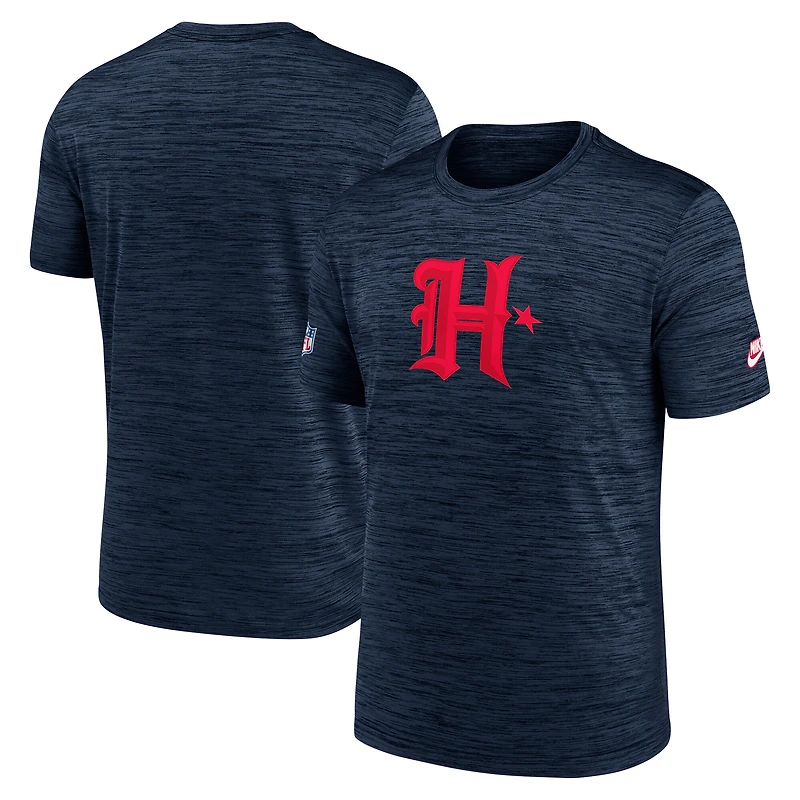 Men's Nike Navy Houston Texans Alternate Logo Velocity Dri-FIT T-Shirt