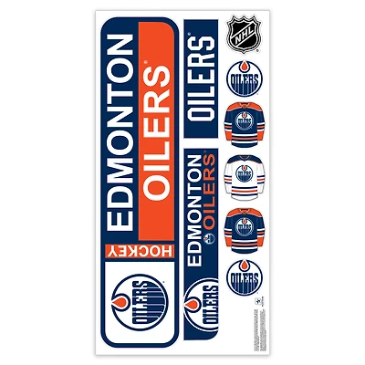 Edmonton Oilers Repositionable Street Signs Wall Decal Set