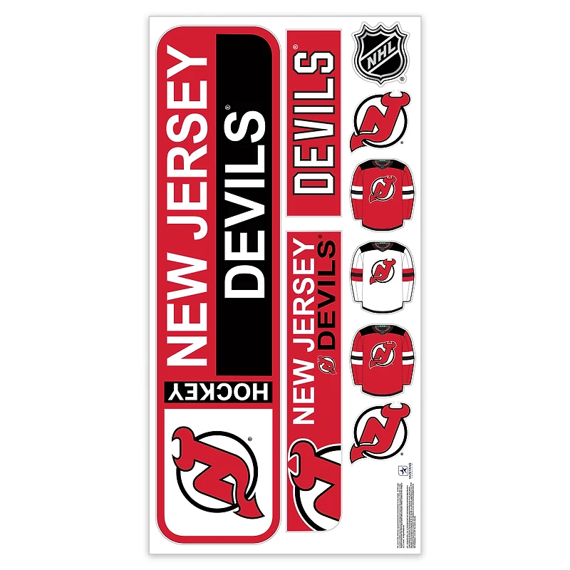 New Jersey Devils Repositionable Street Signs Wall Decal Set