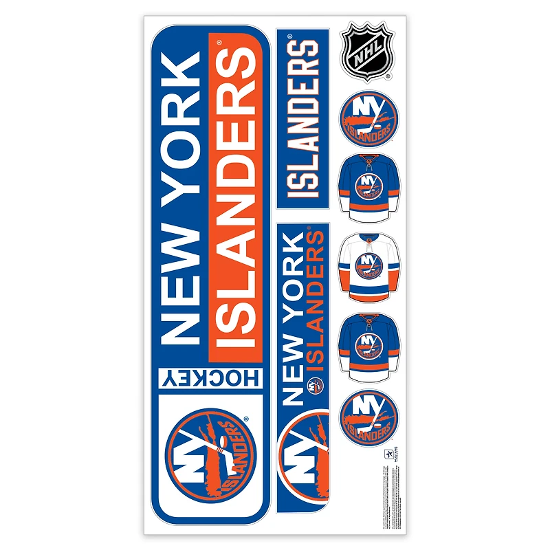 New York Islanders Repositionable Street Signs Wall Decal Set