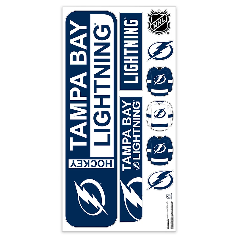 Tampa Bay Lightning Repositionable Street Signs Wall Decal Set