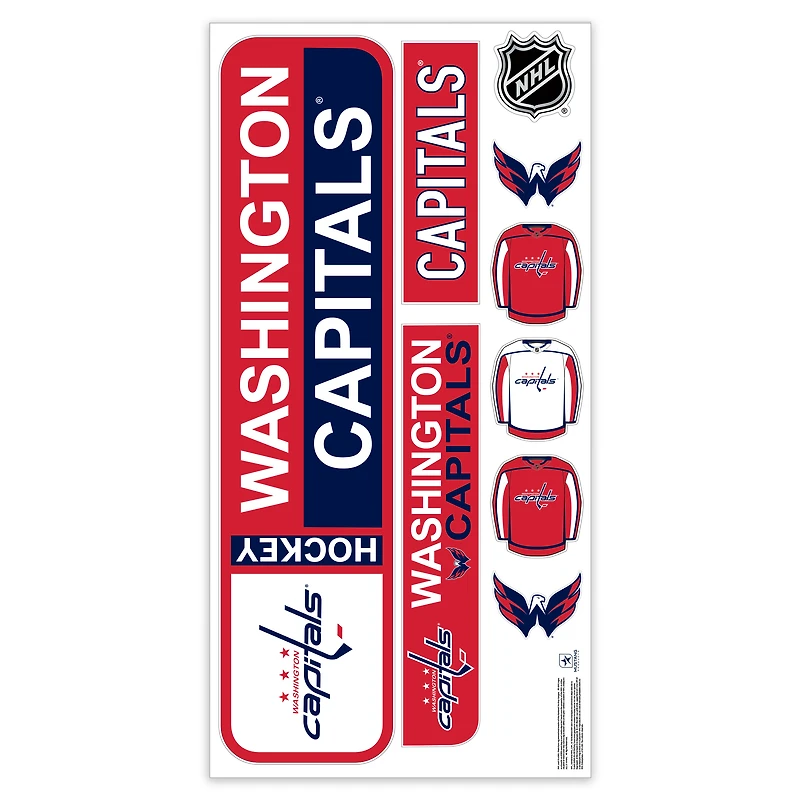Washington Capitals Repositionable Street Signs Wall Decal Set