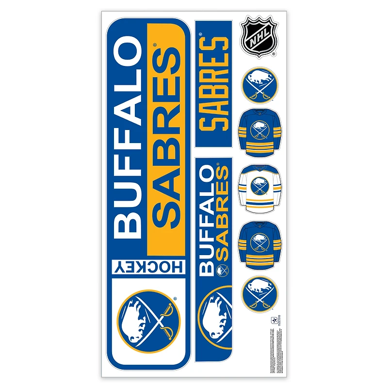 Buffalo Sabres Repositionable Street Signs Wall Decal Set