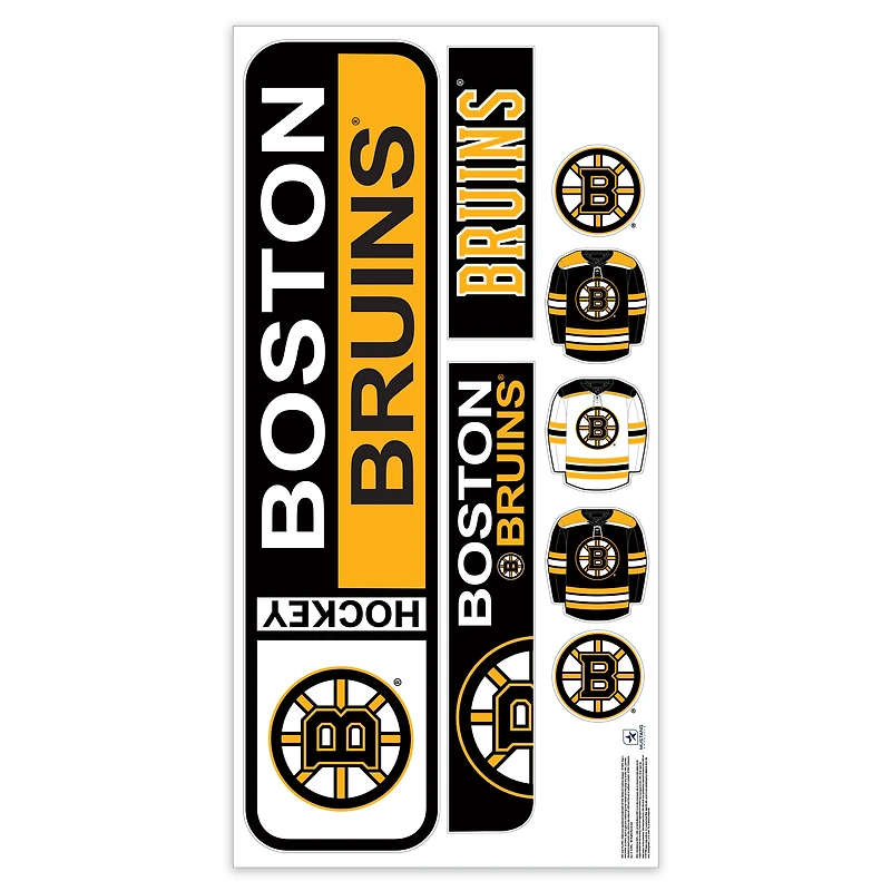 Boston Bruins Repositionable Street Signs Wall Decal Set