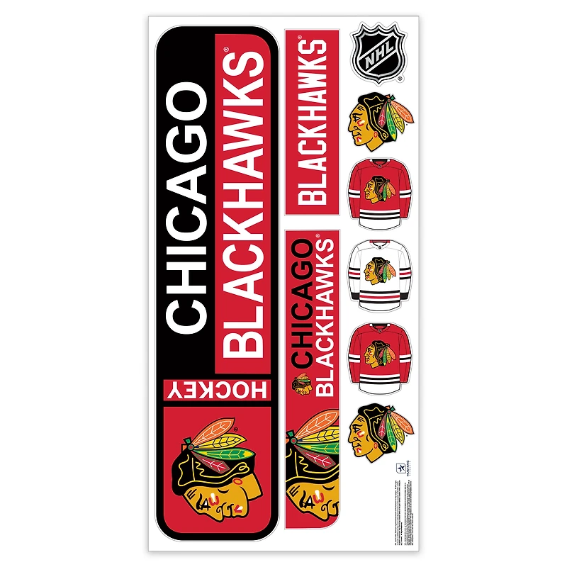 Chicago Blackhawks Repositionable Street Signs Wall Decal Set