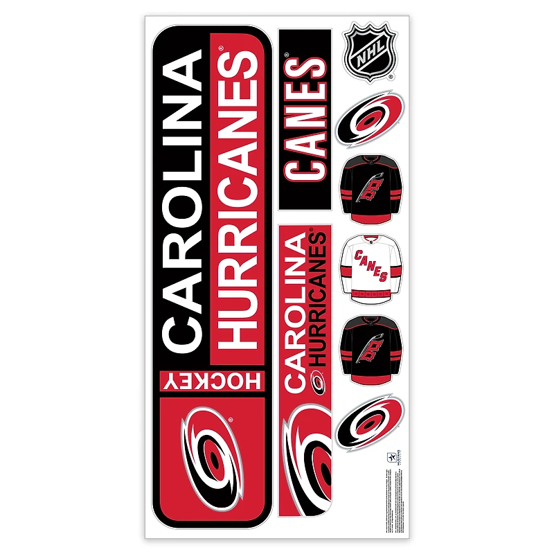 Carolina Hurricanes Repositionable Street Signs Wall Decal Set