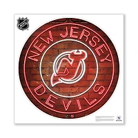 New Jersey Devils 28" x 28" Repositionable Neon Wall Decal