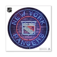 New York Rangers 28" x 28" Repositionable Neon Wall Decal