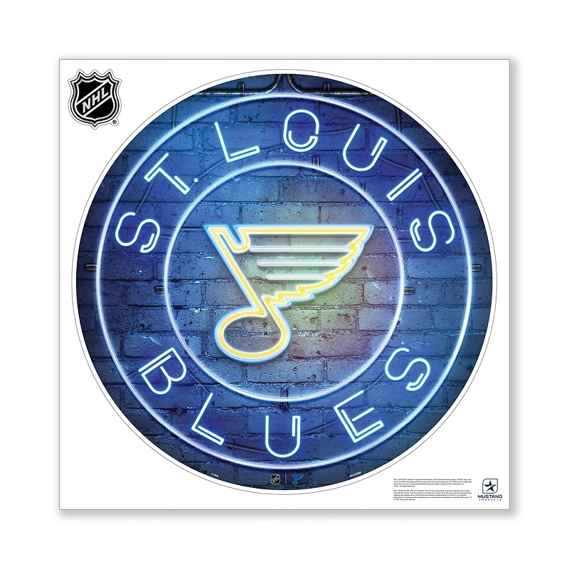 St. Louis Blues 28" x 28" Repositionable Neon Wall Decal
