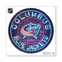 Columbus Blue Jackets 28" x 28" Repositionable Neon Wall Decal