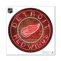 Detroit Red Wings 28" x 28" Repositionable Neon Wall Decal
