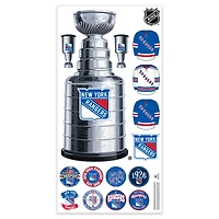 New York Rangers Repositionable Stanley Cup Wall Decal Set