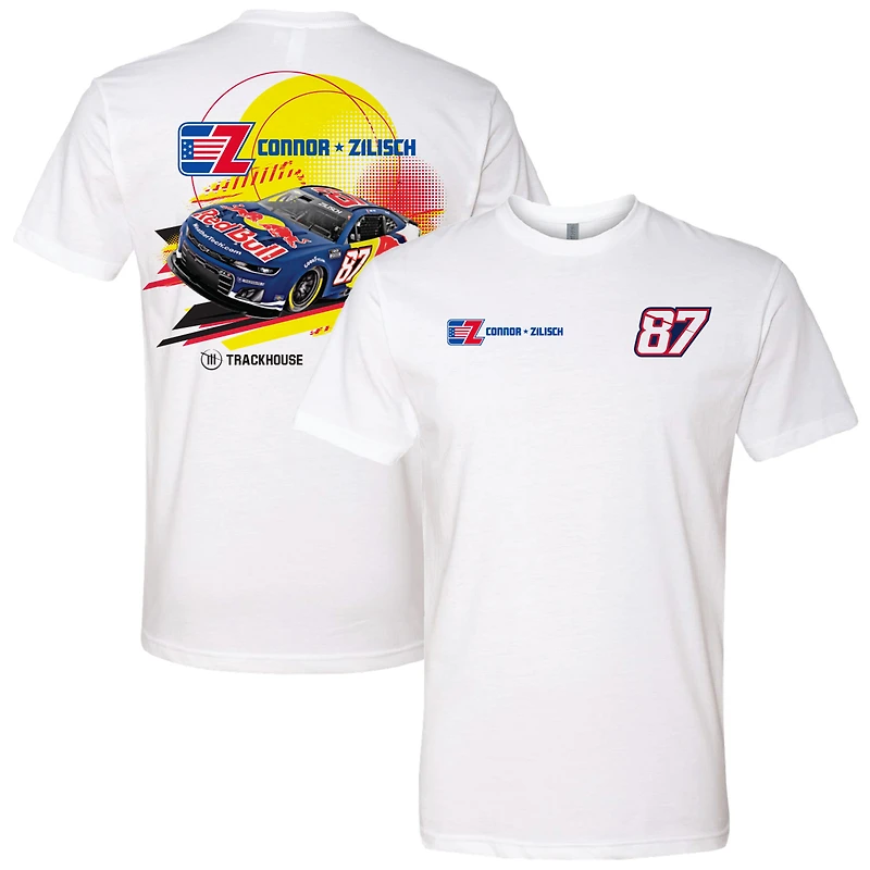 Men's Trackhouse Racing Team Collection  White Connor Zilisch Red Bull Car T-Shirt