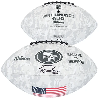 George Kittle San Francisco 49ers Autographed Wilson 2024 Salute To Service Football