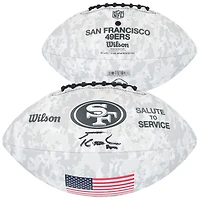 George Kittle San Francisco 49ers Autographed Wilson 2024 Salute To Service Football