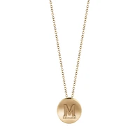 Kyle Cavan  Maryland Terrapins Gold Logo Necklace