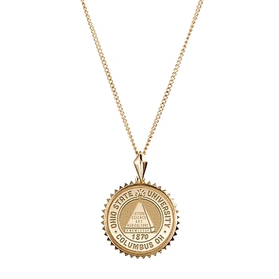Kyle Cavan  Ohio State Buckeyes Gold Sunburst Necklace