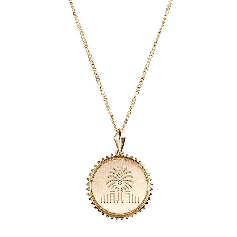 Kyle Cavan  South Carolina Gamecocks Gold Sunburst Necklace