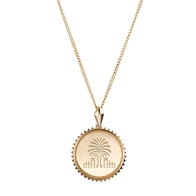 Kyle Cavan  South Carolina Gamecocks Gold Sunburst Necklace