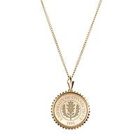 Kyle Cavan  UConn Huskies Gold Sunburst Necklace