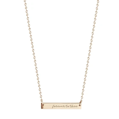 Kyle Cavan  South Carolina Gamecocks Gold Horizontal Bar Necklace