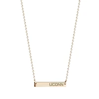 Kyle Cavan  UConn Huskies Gold Horizontal Bar Necklace