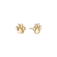 Kyle Cavan  Clemson Tigers Gold Logo Stud Earrings