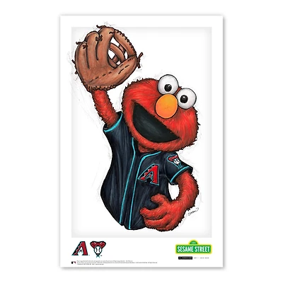 Elmo Arizona Diamondbacks 11" x 17" Sesame Street Poster Print