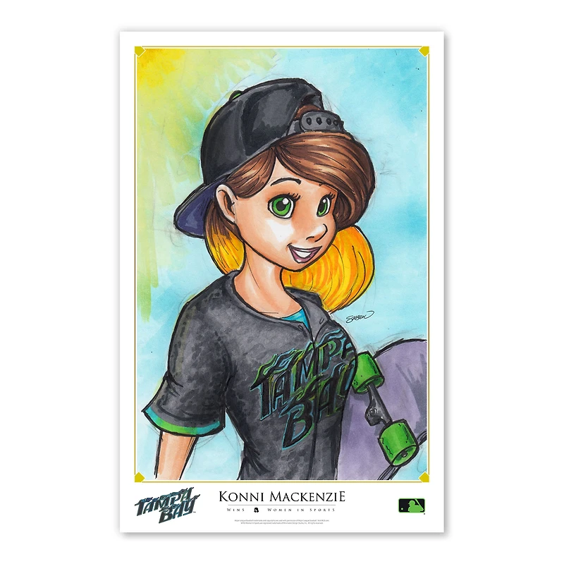 Tampa Bay Rays 11" x 17" Konni Mackenzie Women In Sports Poster