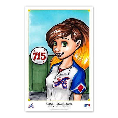 Atlanta Braves 11" x 17" Konni Mackenzie Women In Sports Poster