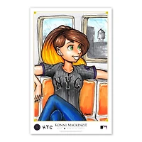New York Mets 11" x 17" Konni Mackenzie Women In Sports Poster