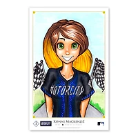 Detroit Tigers 11" x 17" Konni Mackenzie Women In Sports Poster