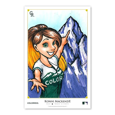 Colorado Rockies 11" x 17" Konni Mackenzie Women In Sports Poster