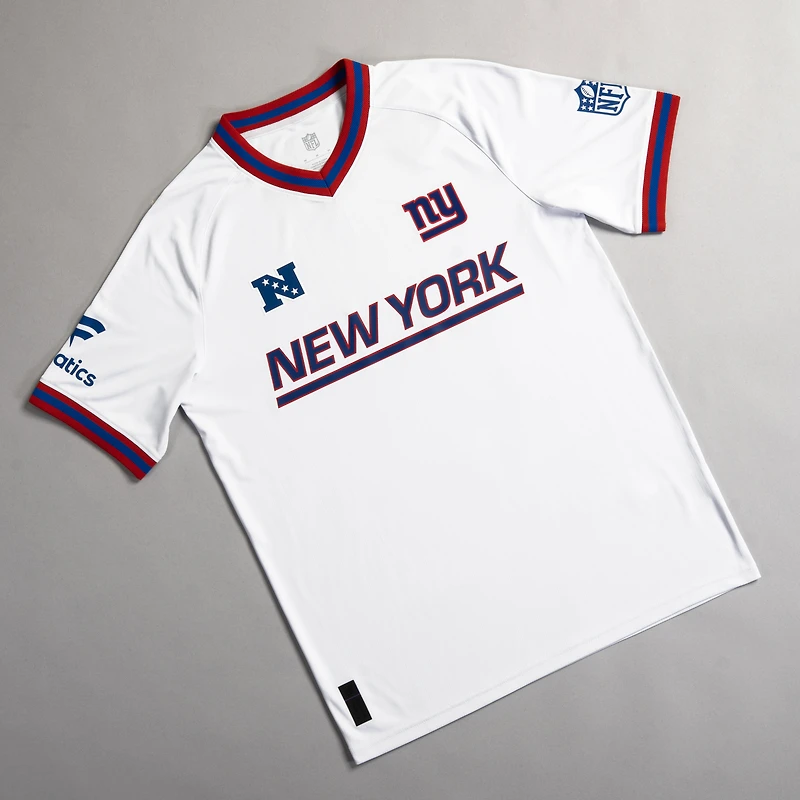 Men's Fanatics White New York Giants NFL Football x Football V-Neck Fan Top