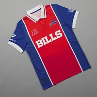 Men's Fanatics Red Buffalo Bills NFL Football x Football Collared Fan Top