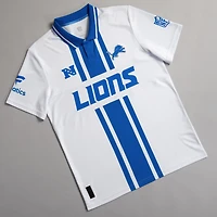 Men's Fanatics White Detroit Lions NFL Football x Football Collared Fan Top