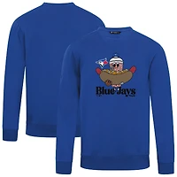 Men's Levelwear  Royal Toronto Blue Jays Zane Ballpark Food Pullover Sweatshirt